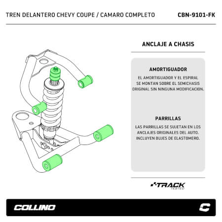 Chevrolet Camaro and Nova control arms + coilover