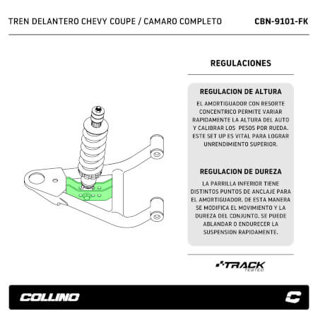 Chevrolet Camaro and Nova control arms + coilover