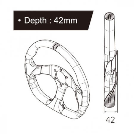 Beltenick D-shape Steering Wheel, DR-102