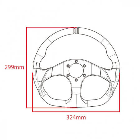 Beltenick D-shape Steering Wheel, DR-102