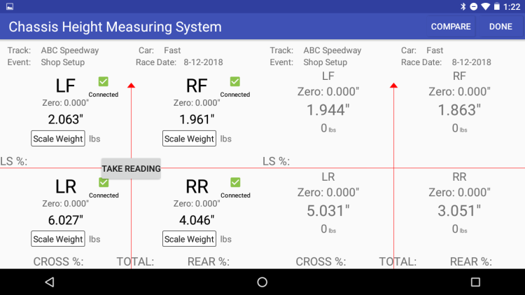 Chassis Height Measuring System