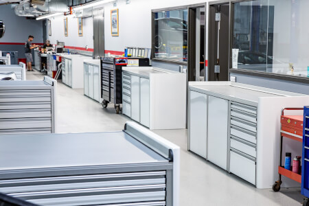Custom Commercial Shop Cabinets