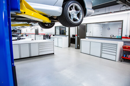 Custom Commercial Shop Cabinets