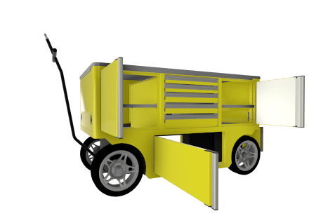 Custom Worktop Cart Pit Wagon