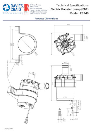 Electric Booster Pump (EBP40 (Part #9040)