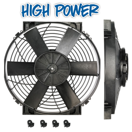 14" HIGH POWER THERMATIC® ELECTRIC FAN (12V) (0107)