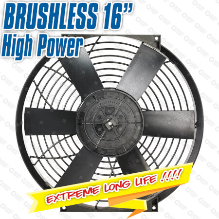 Brushless 16" High Power Thermatic® Electric Fan 12V (#0131)