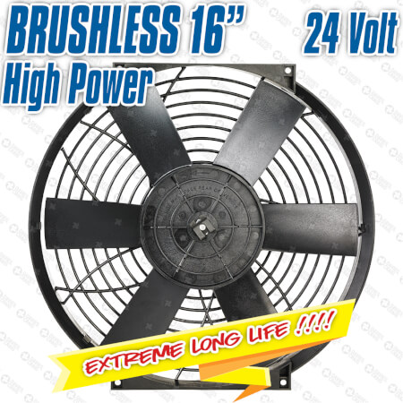 Brushless 16" High Power Thermatic® Electric Fan 24V (#0132)