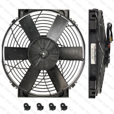 Brushless 14" High Power Thermatic® Electric Fan 12V (#0129)