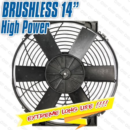 Brushless 14" High Power Thermatic® Electric Fan 12V (#0129)
