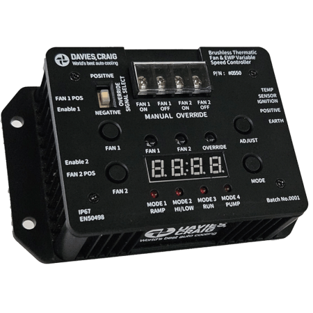 Variable Speed Controller Brushless Fan & EWP 1/8" Sensor