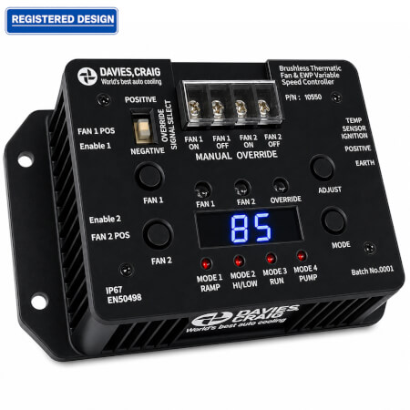 Variable Speed Controller Brushless Fan & EWP 1/8" Sensor