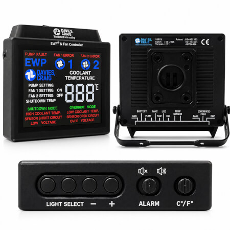Electric Water Pump & Fan Digital Controller Kit Colour LCD