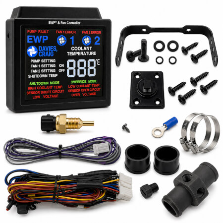 Electric Water Pump & Fan Digital Controller Kit Colour LCD