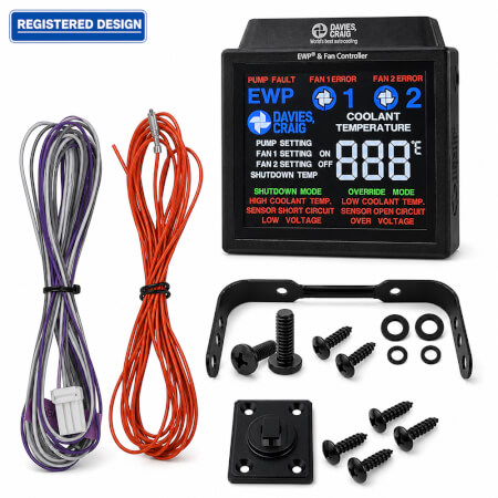 Electric Water Pump & Fan Digital Controller Colour Module