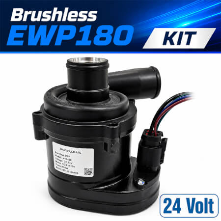 Brushless EWP®180 Kit - Remote Electric Water Pump (24V)