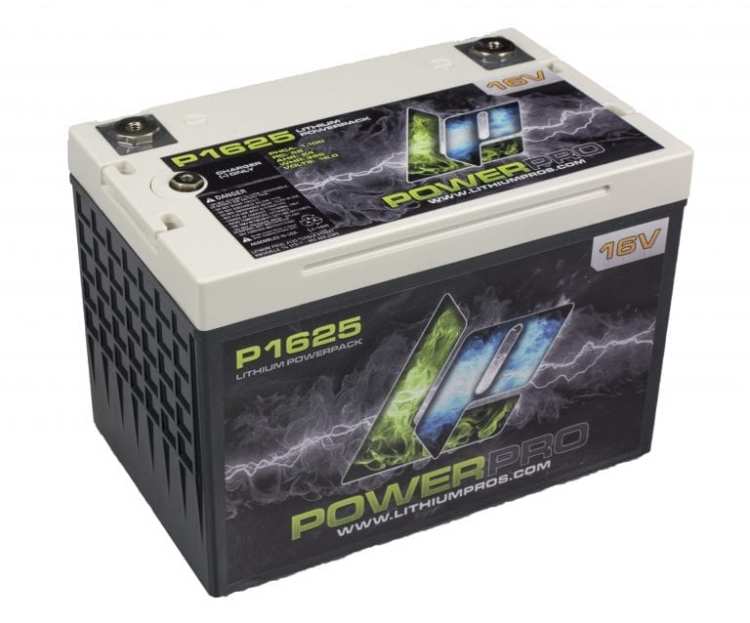 P1625 POWERPRO 16V 25AH Lithium Ion Racing Battery