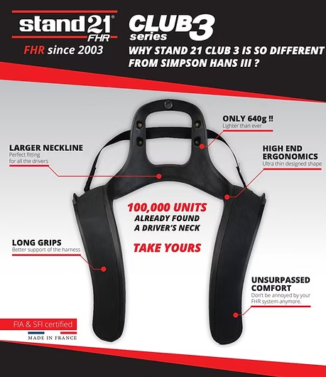 FHR® Club 3 Series - FIA + SFI 38.1