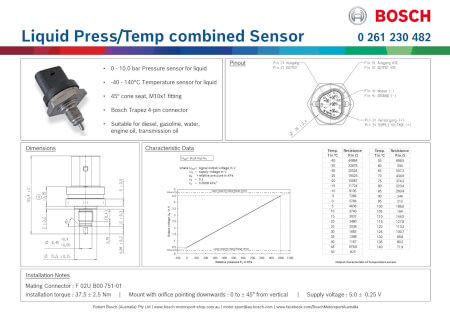 Bosch  Combined Temperature and Pressure sensor