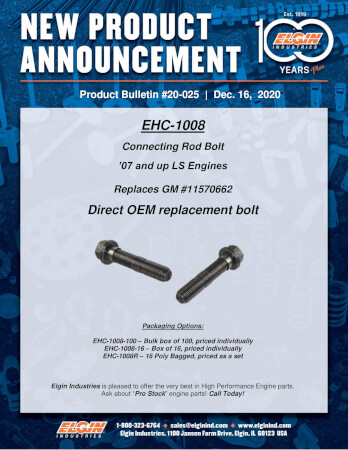 Elgin LS Engine : OEM Connecting Rod Bolts