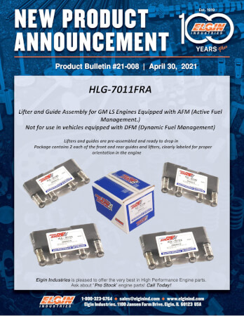 Elgin LS Engine : AFM Lifter & Guide Set