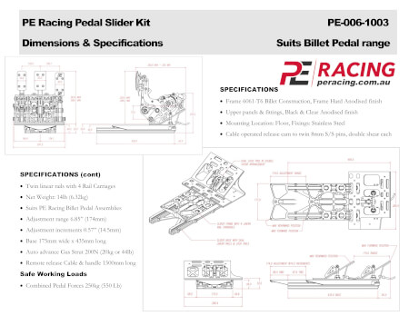 Pedal Slider Kit