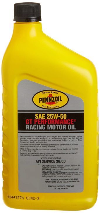 Pennzoil GT Performance Racing Motor Oil