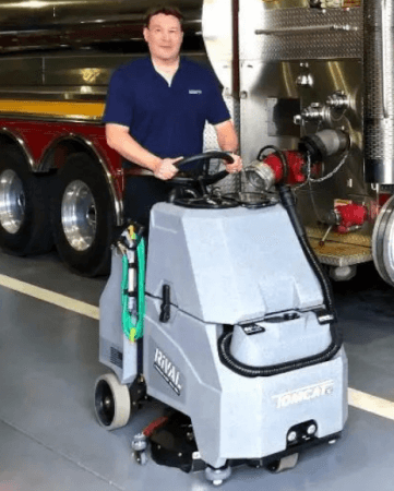 RIVAL Stand-On Floor Machine