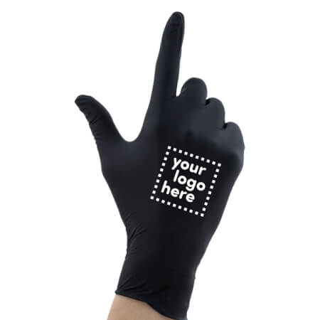 Custom Printed Nitrile Gloves