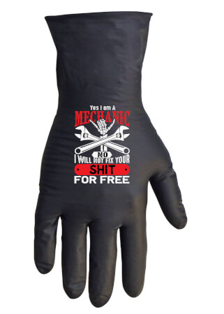 Pre-Printed Nitrile Glove Designs