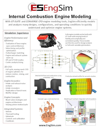 Engine 1D and 3D Simulation