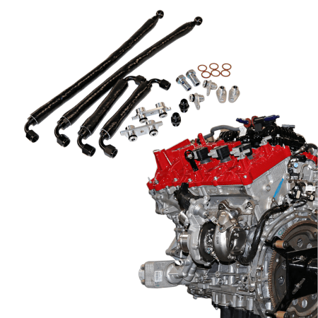 2017+ 3.5L EcoBoost F-150 / Raptor AN Turbo Coolant Line Kit