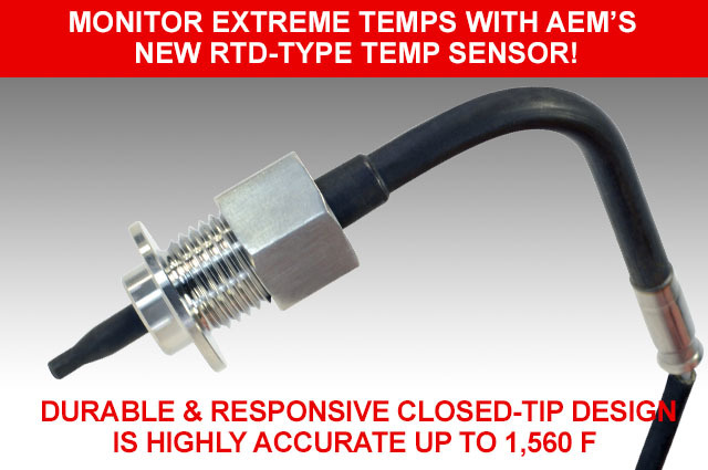 Monitor Extreme Temps with AEM’s New RTD-Type Temp Sensor!