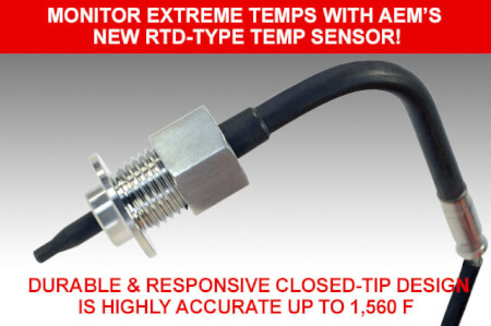 Monitor Extreme Temps with AEM’s New RTD-Type Temp Sensor!