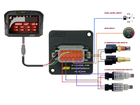 6 Channel CAN Sensor Module