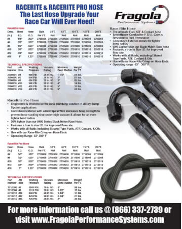 Race-Rite Crimp-on Hose Ends & Race-Rite Hose