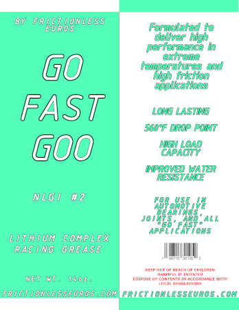 Go Fast Goo - Lithium Complex Racing Grease